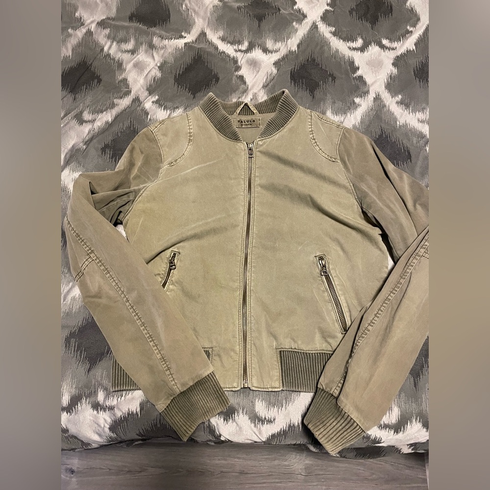 Distressed Bomber Jacket